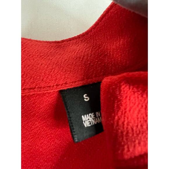 7th Avenue Women's Red Blouse Top Size Small - Picture 2 of 4